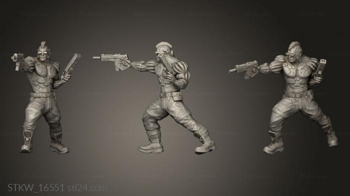 Military figurines (Outrunners JJ Morrison, STKW_16551) 3D models for cnc