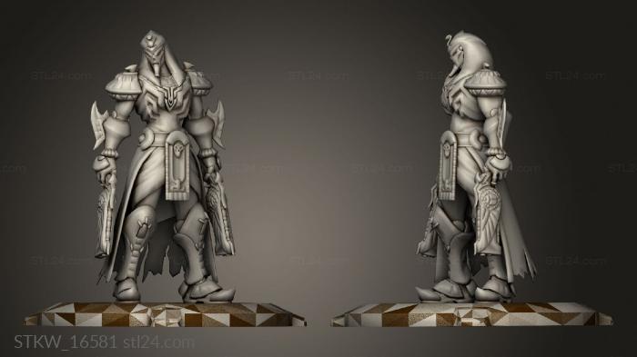 Military figurines (Overwatch Reaper Ancient King, STKW_16581) 3D models for cnc