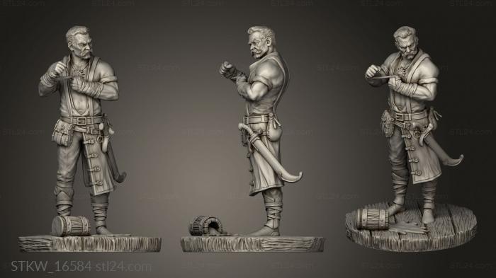 Military figurines (Owein Maddocks, STKW_16584) 3D models for cnc