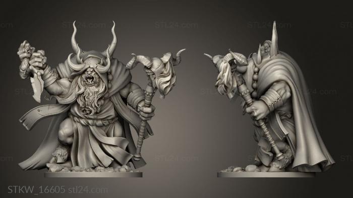 Paint Warlock Minotaur Small