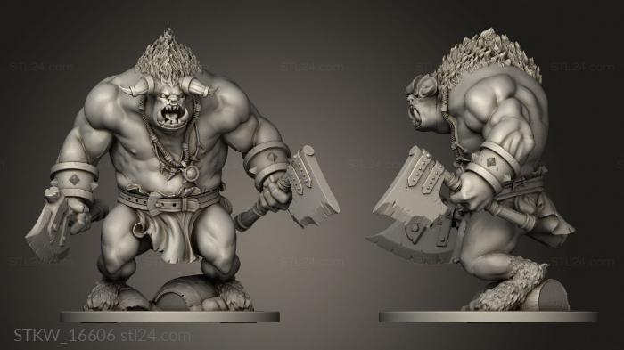 Paint Warrior Minotaur Small