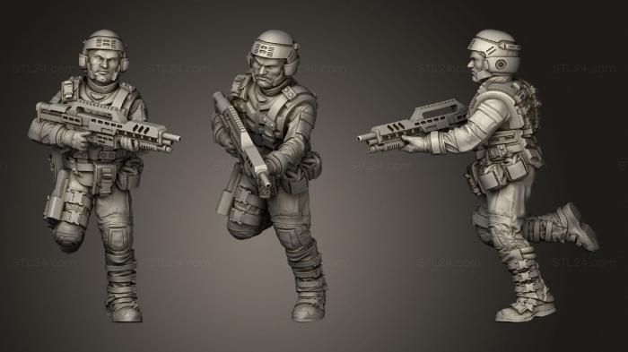 Military figurines (PVT 2nd Class Steven Terodaktail, STKW_1682) 3D models for cnc