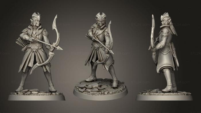 Military figurines (Radiant elf archer, STKW_1692) 3D models for cnc
