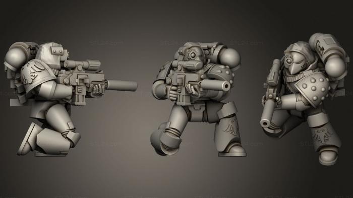 Статуэтки военные (Ворон - снайпер, STKW_1704) 3D модель для ЧПУ станка