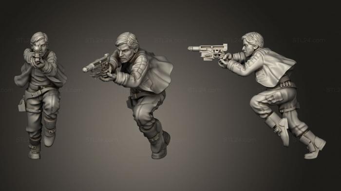 Military figurines (Rebeldes Andor (3), STKW_1715) 3D models for cnc