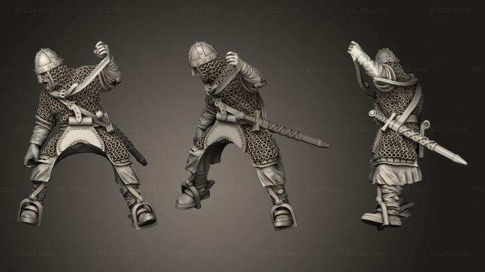 Статуэтки военные (Рыцарь Святого Георгия , Убивающего Дракона 567, STKW_1717) 3D модель для ЧПУ станка