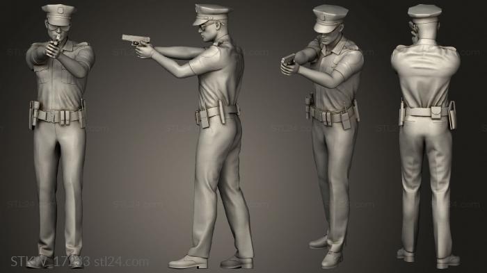 Military figurines (Police Figure, STKW_17233) 3D models for cnc