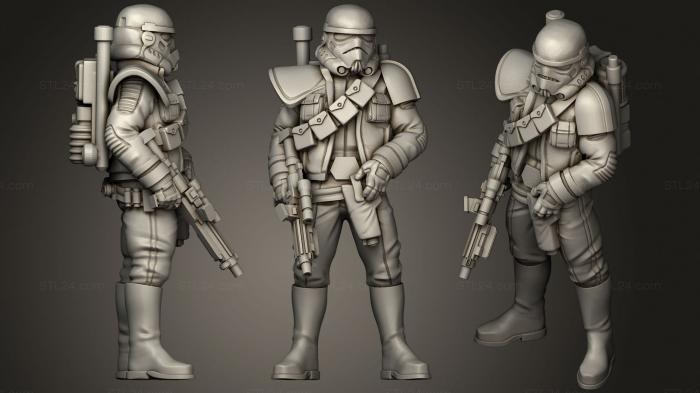 Military figurines (Remnant Captain, STKW_1725) 3D models for cnc