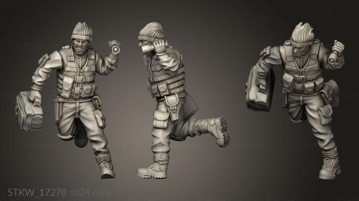 Military figurines (Stalkers additional, STKW_17278) 3D models for cnc