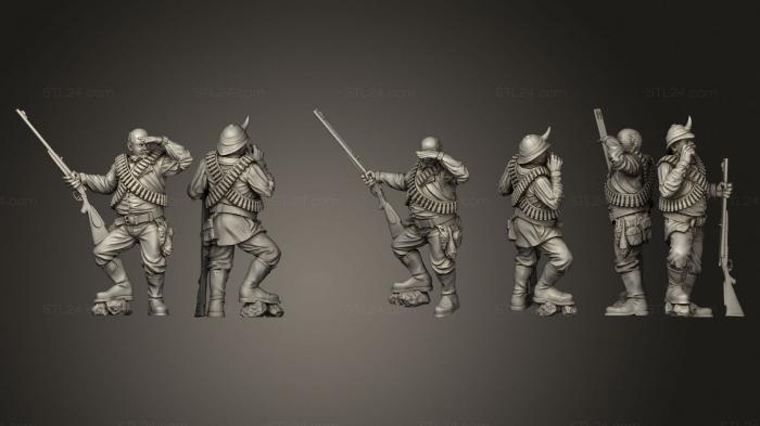 Military figurines (Rhinohunters, STKW_1731) 3D models for cnc