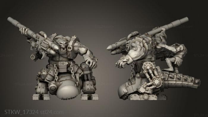 Military figurines (Meka Dogosaur Riders, STKW_17324) 3D models for cnc