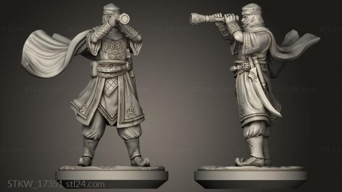 Military figurines (Prince Ali, STKW_17351) 3D models for cnc