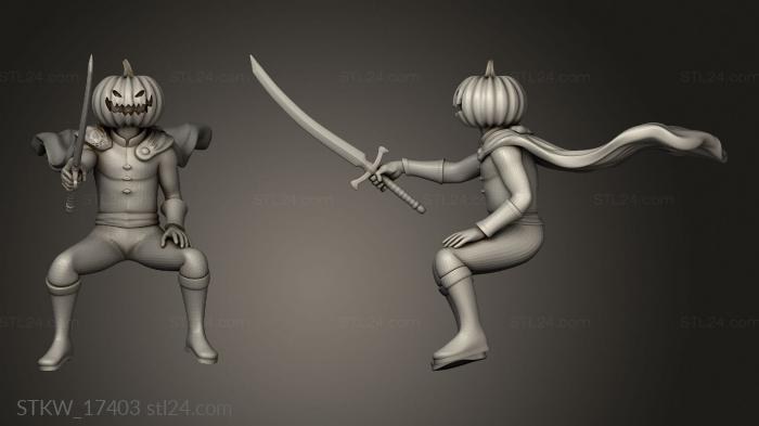 Military figurines (Pumpkin Rider, STKW_17403) 3D models for cnc