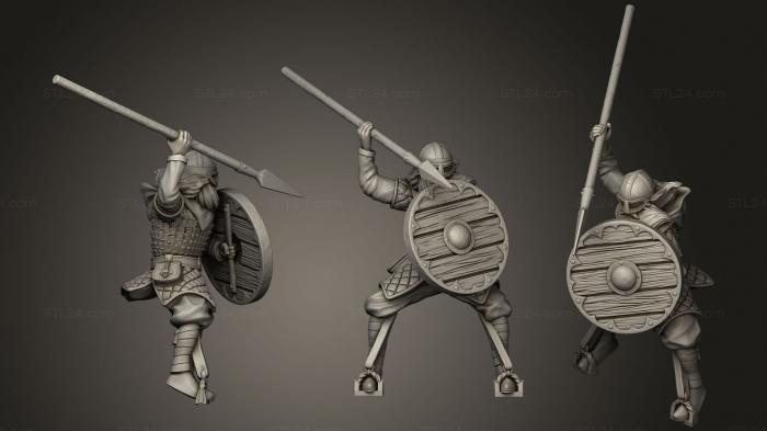 Military figurines (Ridermercia Mounted Spearman, STKW_1741) 3D models for cnc