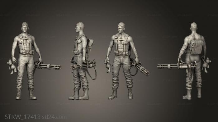 Military figurines (Punisher Ammo, STKW_17413) 3D models for cnc