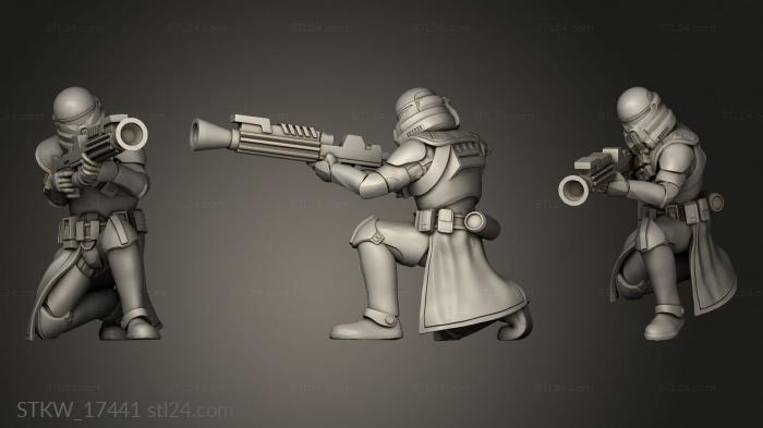 Military figurines (Trooper, STKW_17441) 3D models for cnc