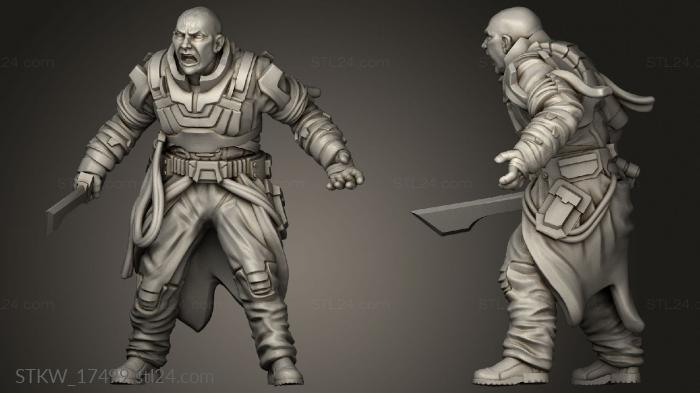 Military figurines (Rabban Harkonnen ravage, STKW_17499) 3D models for cnc