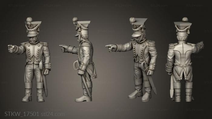 Military figurines (Cantiniere, STKW_17501) 3D models for cnc