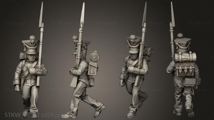 Military figurines (Fusiliers, STKW_17511) 3D models for cnc