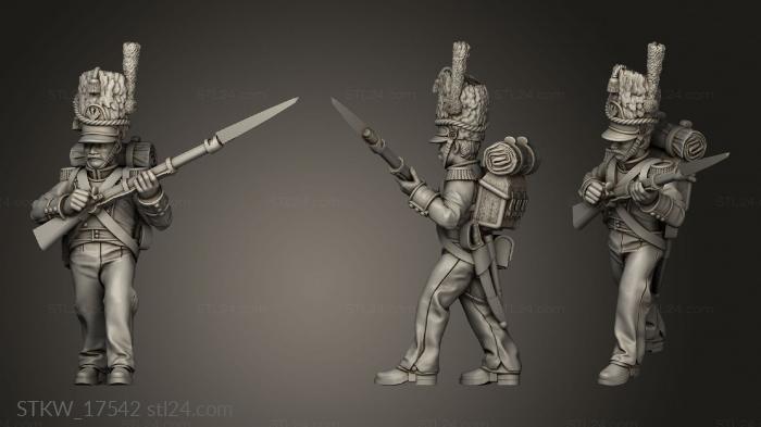 Military figurines (GRENADIERS Skirmish Grenadier, STKW_17542) 3D models for cnc