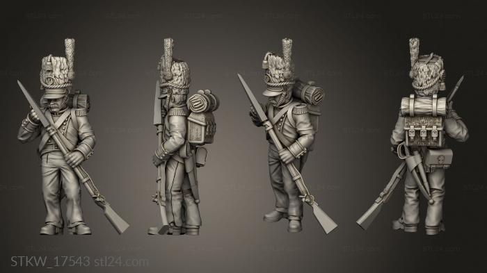 Military figurines (GRENADIERS Skirmish Grenadier, STKW_17543) 3D models for cnc