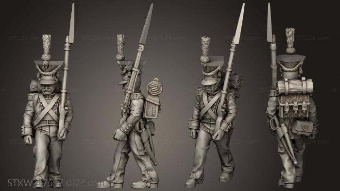 Military figurines (VOLTIGEURS Voltigeur, STKW_17557) 3D models for cnc