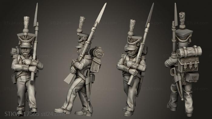 Military figurines (Voltigeur, STKW_17565) 3D models for cnc