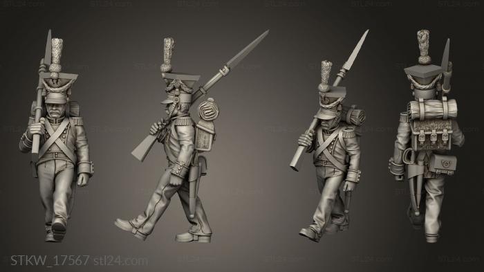 Military figurines (Voltigeur, STKW_17567) 3D models for cnc