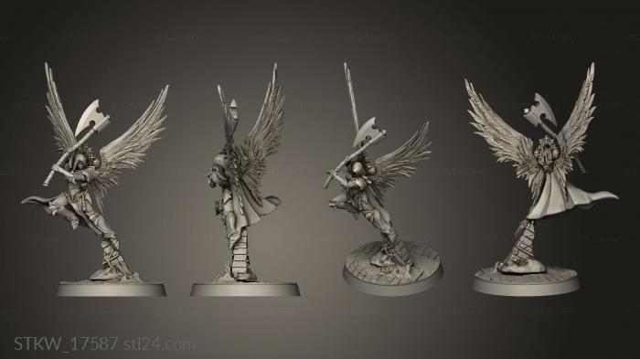 Military figurines (Troops Smite Angel, STKW_17587) 3D models for cnc