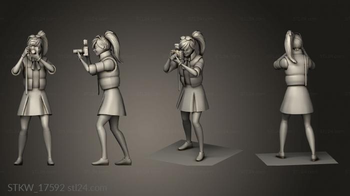 Military figurines (Ren Hibiki, STKW_17592) 3D models for cnc