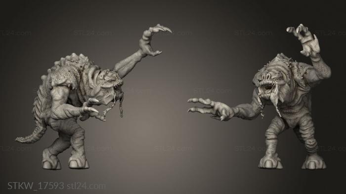 Military figurines (Rancor and Ahsoka, STKW_17593) 3D models for cnc