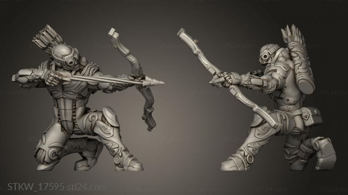 Military figurines (Ranged Shardforged Shadforged bow, STKW_17595) 3D models for cnc