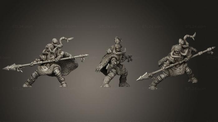Military figurines (Sakari Anyu Spear2, STKW_1762) 3D models for cnc