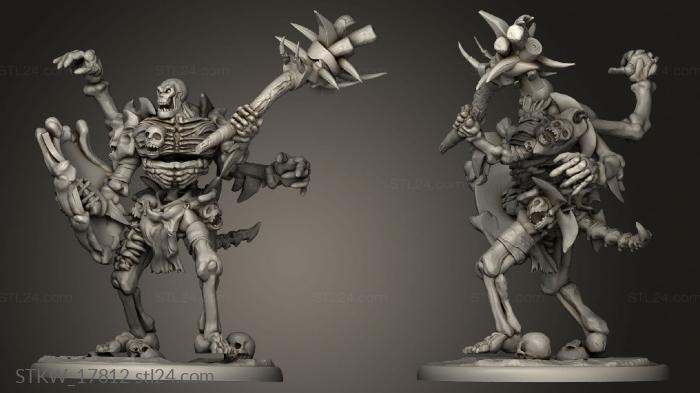 Human Bone Golem Attacking