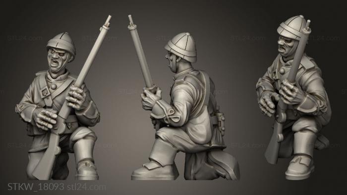 Military figurines (Estate Crouch reload, STKW_18093) 3D models for cnc