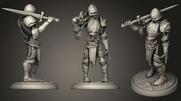Military figurines (Skeleton 4, STKW_1810) 3D models for cnc
