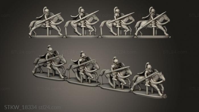 Military figurines (Equites, STKW_18334) 3D models for cnc