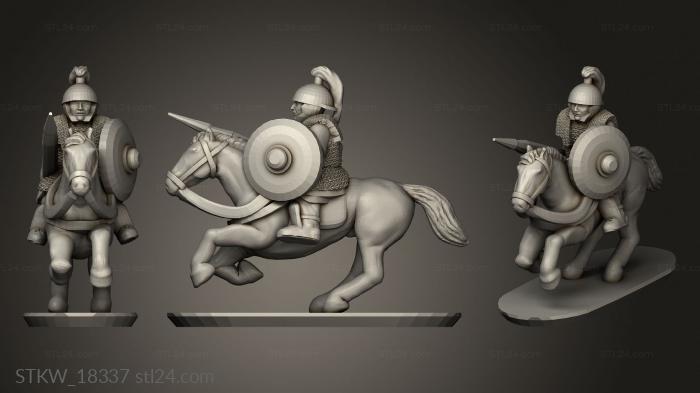 Military figurines (Equites, STKW_18337) 3D models for cnc