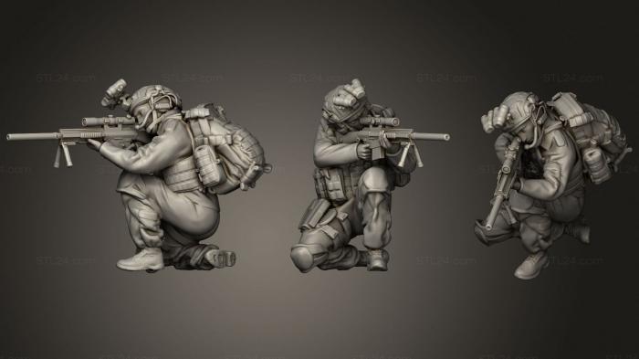 Military figurines (Soldier 31, STKW_1843) 3D models for cnc