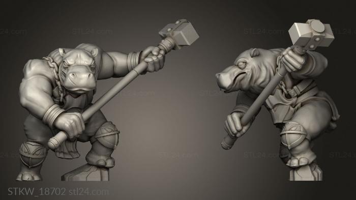 Hippo Warrior Hammer