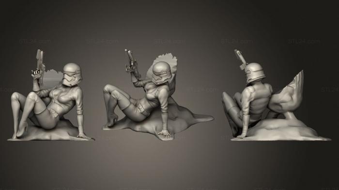 Military figurines (Star wars scene, STKW_1871) 3D models for cnc
