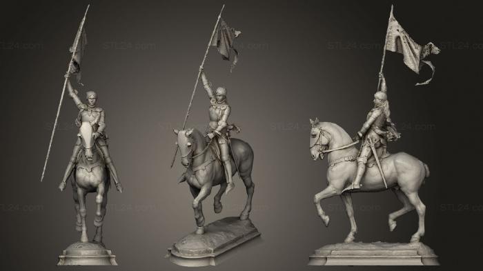 Military figurines (Statue of Jeanne d Arc by Emmanuel Fremiet, STKW_1872) 3D models for cnc