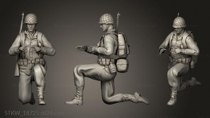 Military figurines (Sunny forest, STKW_18725) 3D models for cnc