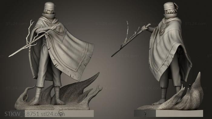 Military figurines (Sasuke The Last, STKW_18751) 3D models for cnc