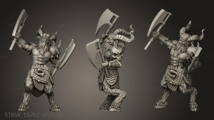Military figurines (Satyr, STKW_18762) 3D models for cnc