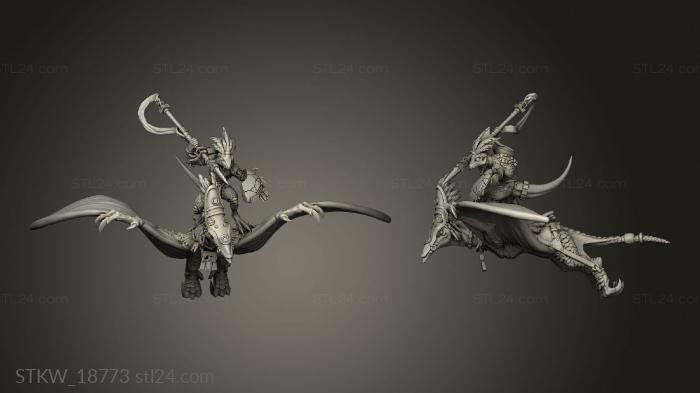 Military figurines (Pterodactyl Riders Javelin, STKW_18773) 3D models for cnc