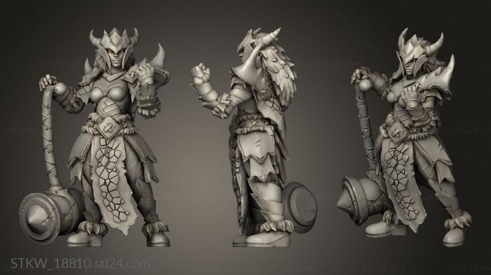 Military figurines (Hunter Behemoth Hunter Clan An, STKW_18810) 3D models for cnc