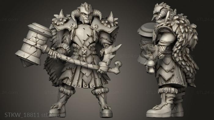 Military figurines (Hunter Behemoth Hunter Clan An, STKW_18811) 3D models for cnc