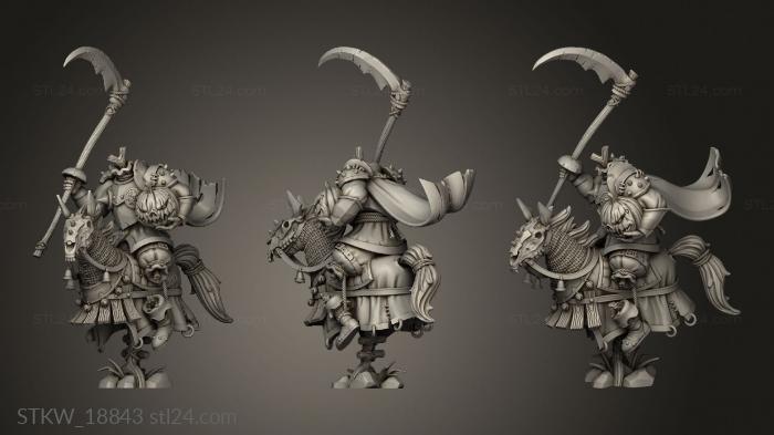 Military figurines (scarecrow knight man, STKW_18843) 3D models for cnc