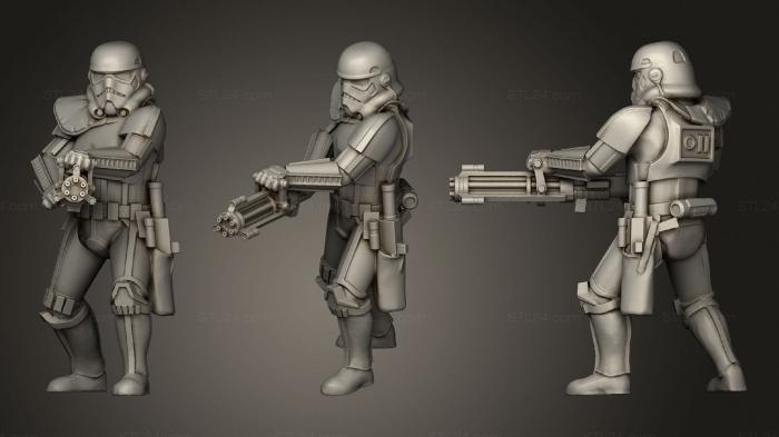 Military figurines (Storm Heavy 13, STKW_1886) 3D models for cnc